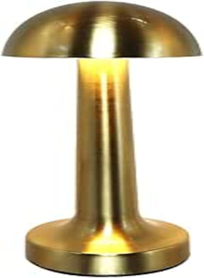 PADOM Cordless Industrial LED Table Lamp, Rechargeable Battery Operated Metal Touch Sensor 3-Levels Brightness Portable Night Light for Dining Restaurant Nightstand - Assorted Colors